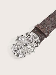 1 chiếc thắt lưng nữ kiểu Boho miền Tây màu nâu họa tiết hoa văn hình chữ thập bằng kim loại, thích hợp phối với quần jeans, các lễ hội âm nhạc, mặc hàng ngày, lễ hội hóa trang, ngày Valentine, Lễ Tạ ơn, đi làm. - Kro Cross Metal - Xem 12