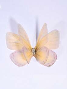 20/50片装 5厘米 3D立体蝴蝶贴纸，梦幻花束装饰贴片，适用于服装、DIY发带、美甲装饰 - 彩色 - 查看 18