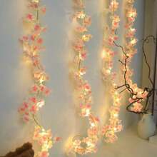 1 Dây đèn hoa anh đào giả màu hồng, chạy bằng pin, dùng để trang trí nhà cửa, thích hợp cho tiệc sinh nhật, sân vườn, phòng ngủ, tiệc tùng, đám cưới, Ngày của Mẹ, Ngày Valentine, trang trí theo mùa, nhà cửa, lò sưởi, cầu thang. - Dây đèn hoa anh đào màu hồng - Xem 8