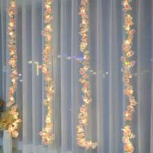 1 Dây đèn hoa anh đào giả màu hồng, chạy bằng pin, dùng để trang trí nhà cửa, thích hợp cho tiệc sinh nhật, sân vườn, phòng ngủ, tiệc tùng, đám cưới, Ngày của Mẹ, Ngày Valentine, trang trí theo mùa, nhà cửa, lò sưởi, cầu thang. - Dây đèn hoa anh đào màu hồng - Xem 4