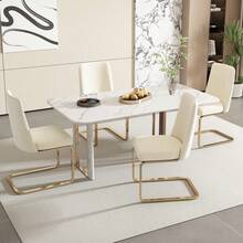 Sillas de comedor - Beige + Terciopelo-1 - Ver 5