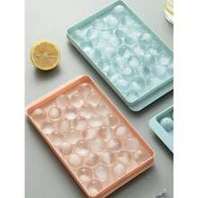 Random Size Ice Cube Tray With Lid (Small/Medium/Large), Refrigerator Ice Cube Mold,  Round Ice Ball Maker Mold, Fits Tea, Coffee Back To School - Blue - View 6