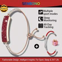 SENBONO Elegant Ladies Smart Bracelet, 5ATM Waterproof, Sleep & Fitness Tracker, Ladies Smart Bracelet With Sleep Monitoring, Activity Tracking, Compatible With IOS And Android, Perfect Gift - Multicolor - View 11
