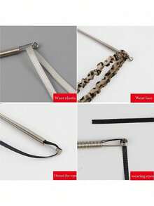 1 Dụng Cụ Thay Dây Rút Lò Xoăn Mềm | Dụng Cụ Chèn Dây chun Quần, Áo Hoodie, Váy 2 Trong 1 | Bộ Dụng Cụ Cần Thiết Tại Nhà Với Dụng Cụ Kéo Dây Thắt Lưng, Không Cần May Vá | Quà Giáng Sinh Cho Phụ Nữ (Lò xo Thép Dẻo, Đầu Dẫn Hướng) - Nhiều màu - Xem 5