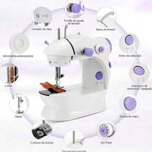 SINAI Máquina De Coser Portatil Mini. Maquinita Electrica De Costura Altamente Resistente. - A - Ver 6