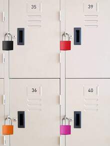 6 chiếc khóa hành lý nhỏ nhiều màu sắc, khóa móc mini, khóa móc bằng nhựa ABS mạ đồng, thích hợp cho ba lô, vali, túi đựng laptop, hành lý, hộp khóa. - A - Xem 5