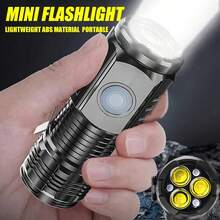 3眼怪兽高亮手电筒，迷你持久多功能可充电磁吸应急手电筒 - 三眼手電筒 - 查看 9