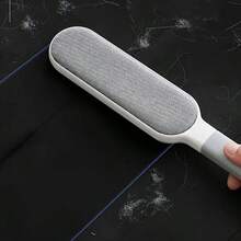 Multi Functional Double-Sided Brush, Suitable For Cleaning Pet Hair And Clothing Fluff On Clothing, Sofas, Furniture, And Carpets - No Power Supply Required. The Perfect Gift Choice For Valentine's Day, Halloween, Christmas Or Birthday Parties - 淺灰色 - 查看 6