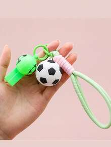 1pc Cartoon Football Keychain, World Cup Souvenir, Backpack Pendant, Unisex Car Key Chain Gift - Multicolor - View 7