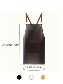 防水透明围裙，带口袋，男女皆宜，可用于洗碗、厨房工作、实验室工作、宠物美容、园艺和绘画等。 - 彩色 - 查看 4