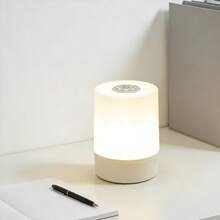 1个LED室内照明夜灯迷你白色简约床头灯卧室照明桌面展示灯USB充电阅读学习灯适用于宿舍客厅卧室图书馆书房日常礼品使用 - 觸控檯燈 - 查看 4