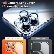 Hadaasi 1个豪华电镀透明PC硬质后盖手机壳，兼容 17 Pro Max Air 16 15 14 13 12 11 Pro Max Plus 16E XS Max XR，海军蓝 - 藏蓝色 - 查看 3