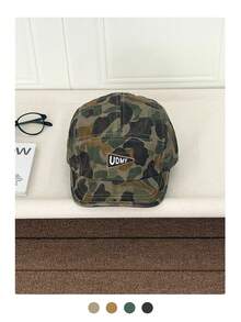 Mũ lưỡi trai Soft Crown Camo, mũ phong cách đường phố hip hop ngoài trời, mũ snapback vành mềm thêu chữ, phong cách skater hippie chicks. - Nhiều màu - Xem 11