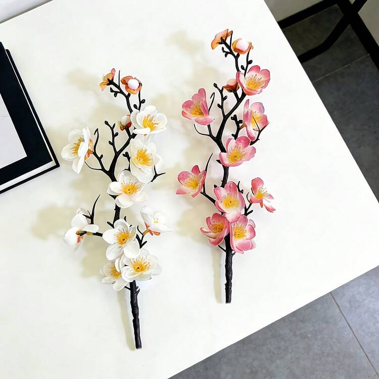 Planta de orquídea Phalaenopsis artificial, similar a la vegetación natural, sin maceta incluida, adecuada para colocación en interiores/exteriores como alféizar de ventana, balcón, entrada o sala de té, boda, decoración del hogar, decoración de la habitación, Pascua, dormitorio, sala de estar, floral, decoración de boda, planta falsa, flor artificial - Multicolor - Añade 5