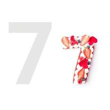 OISE ART STORE Stampo Torte Dolci A Forma Di Numero 7 10 Pollici Strumento Taglio Stencil 55526 - - Multicolore - Visualizzare 2