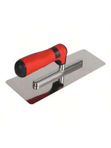 Stainless Steel Plastering Trowel Plaster Finishing Wall Tile Flooring Plaster Trowel Bricklayer Construction Tools - Stainless Steel Trowel With Red Handle - View 10