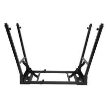 gladney Soporte plegable para teclado de alta resistencia con capacidad de carga de 150 kg, altura de 65-82 cm, ancho de 71.5-107.5 cm, pies antideslizantes, acolchado de EVA, perillas de extracción rápida, transporte compacto - Negro - Ver 6