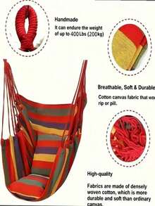 吊椅、户外吊床秋千、宿舍吊床椅、室内成人吊床 - A - 查看 4