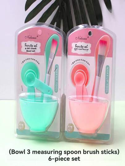6-In-1 Mask Mixing Bowl Set, Including Brush, Spatula, Measuring Spoon, DIY Beauty Tool Kit Suitable For Mask Making. In Stock, Trending Product, Limited Inventory, Best Seller