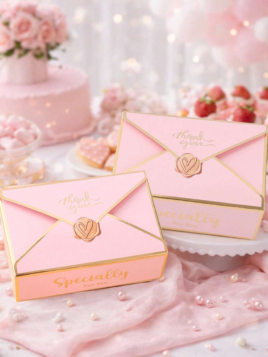 20 Stücke rosa Geschenkboxen, klassische Umschlag Geschenkboxen für Hochzeitsgeschenke, Geburtstagsparty Geschenkverpackung, elegante Party Geschenktüten, Babyparty Gastgeschenke Box, Geschenkbox für Babyparty Dankeschön, Hochzeitstischdekoration, Küchen Backen Verpackungszubehör, Süßigkeitenbox, Hochzeit Geburtstag Party Bedarf, Hochzeitsgeschenke, Geburtstagsgeschenke