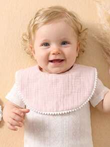 6pcs/Set Candy Color Soft Cotton Cute Baby Bibs, Suitable For Daily Use In All Seasons - Multicolor - View 3