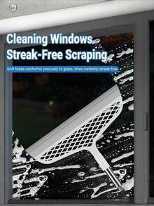 1pcs Multi-Functional Floor And Glass Scraping Broom. This Is An Excellent Floor Cleaning Broom Made Of Silicone Material, Equipped With A 51.77-Inch Long Handle, Which Can Clean High Places Effectively. It Is Suitable For Carpets, Bathroom Tiles, Floors And Garages. It Is An Essential Tool For Household Cleaning And A Cleaning Utensil. - A - 查看 5