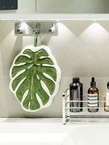 Creative Leaf-Shaped Bathroom Towel | Hangable, Absorbent Microfiber Towel For Bathroom, Dining, Kitchen - Multicolor - View 6