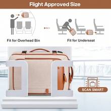 UKEIN Travel Backpack, 17Inch/ Laptop Backpack, Carry-On Approved Bag For Men & Women, Waterproof Luggage With Packing Cubes, Shoe Pocket, Personal Item Size For Flights - 米色 - 查看 6