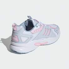 Adidas 女士减震户外运动休闲鞋 - 白色/粉紅色 - 查看 4