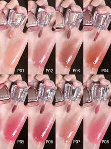 Pink Bear Moisturizing Glossy Liquid Lip Gloss, Shade 03, Plump Lips, Nourishing & Hydrating, Adorable Cartoon Packaging, Great Gift For Friends, Vibrant Color Suitable For Daily Wear, 2ml/0.07fl.Oz - 03 - Xem 5