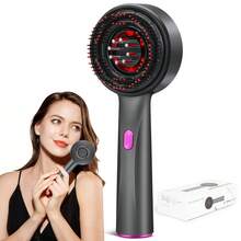 Electric Massage Comb - Household Hair Care Comb - Hair Texture Care - Hair Styling Care - Comb - Scalp Massager - Hair Care Comb - Scalp Friction Massager - Multicolor - View 5