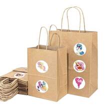 500pcs/Roll My Little Pony Stickers | Round Glitter Pre-Coated Paper Stickers Suitable For Water Bottles, Laptops, Phones, Helmets, Etc. - Multicolor - View 4