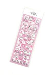 1PC Ins Style Popular Laser Cute Cartoon Animal Stickers DIY Cute Bunny Journal Decoration Stickers CCD Phone Case Tablet Water Cup Decoration Stickers Multiple Styles To Choose From - Multicolor - View 17