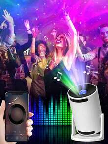 New Starry Sky Projection Lamp, Dreamlike Starlight Night Light, High-End Bedroom Atmosphere Lamp - White - View 7