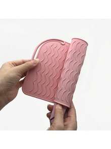 Heysam 耐热硅胶垫及美发造型工具旅行垫套，适用于卷发棒、直发器、平板夹，专业耐热/防滑台面垫 - 彩色 - 查看 12