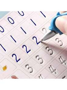 Set de libros de práctica mágica, incluye letras, números, pinyin, matemáticas de suma y resta, un gran regalo para amigos y familiares - 3 piezas al azar - Ver 7