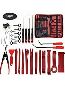 Car Auto Trim Removal Disassembly Dismantling Complete Special Tool Kit Box Set Clip Pliers Fastener Remover Automotive Stereo Removal Hand-Held Disassembly Tools Stuff Accessories Novelties Supplies Essentials - Upgraded - View 13