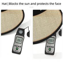 新款女士骑行防晒帽，防紫外线，可折叠，加宽帽檐，遮挡面部，无帽顶防晒帽，草编帽，大帽檐，夏季防紫外线，遮挡面部，无帽顶，防紫外线，户外便携式防晒帽 - 彩色 - 查看 10