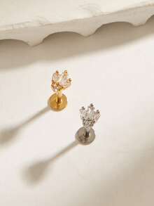 Women's Fashion Minimalist Stud Earrings - Multicolor - View 1