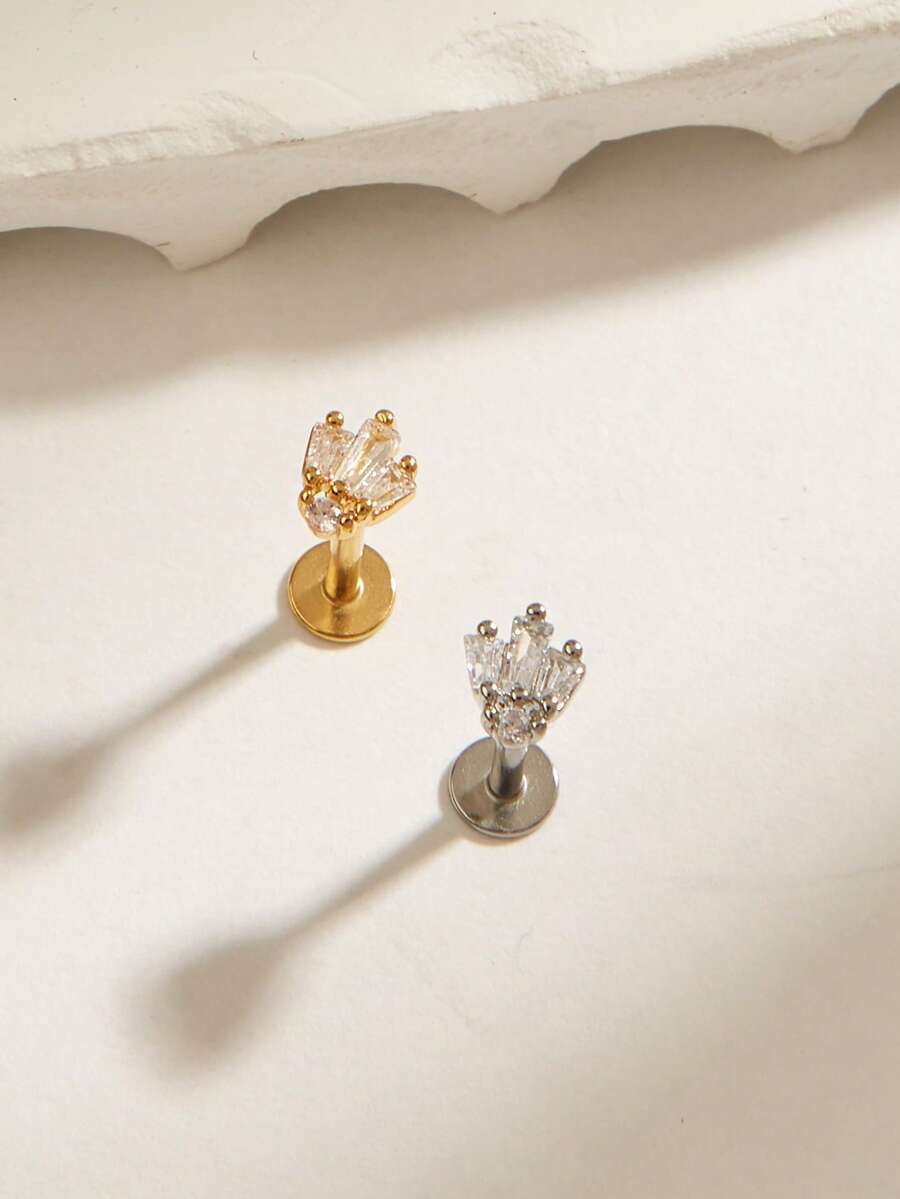 Women's Fashion Minimalist Stud Earrings - Multicolor - View 1