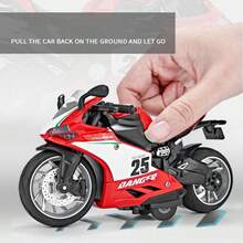 1:12 Scale Alloy Motorcycle Model, Children's Toy Motorcycle, Decorative Scooter Model, Birthday Gift For Boys - Multicolor - View 7