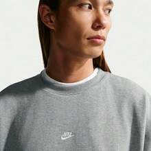 Nike Men's AS M NK CLUB FT OS CREW Knit Crewneck Sweatshirt IF0748-063 - Grey - View 3