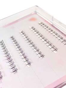 36 Clusters Dual-Style Self-Adhesive Fire Tip Lower Lashes – Natural Eye Look, Ideal For Daily, Work & Festive Occasions - C - View 5