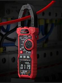 HT208 数字钳形表万用表高精度真电容NCV欧姆赫兹测试仪 - 紅色 - 查看 11