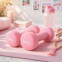 2piezas Mancuernas Pesas para Hacer Ejercicio Gym y Casa,0.5/1/2/3/4/5/6KG Mancuernas - Rosa - Ver 9