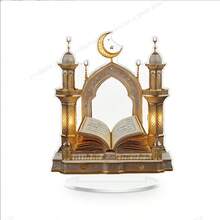 1 Peça Decoração de Mesa Mesquita Inspirada no Art Déco, Artesanato Plano 2D, Decoração Doméstica Multiuso, Sem Necessidade de Eletricidade ou Bateria, Presente Ideal para o Ramadã e Eid Al-Fitr - Multicolorido - Visão 6