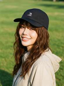 CAMEL CROWN Wide Brim Baseball Cap Sports Sun Hat Running Cycling Hiking Sun Protection Hat - Black - View 1