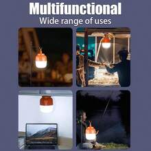 Lámpara recargable de alta potencia, bombilla duradera, adecuada para mercado nocturno, puesto, portátil, LED, camping, hogar, emergencia por corte de energía - Linterna de mano - Ver 6