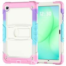 适用于 iPad (A16) 第 11 代/Air11/Air13 M3 (2025) 第 9/8/7 代 (2021/2020/2019) 的重型防震保护壳，坚固耐用的硬壳保护套，内置支架，适用于 10.2 英寸 iPad 2021/2020/2019。 - 迷彩粉紅 - 查看 22