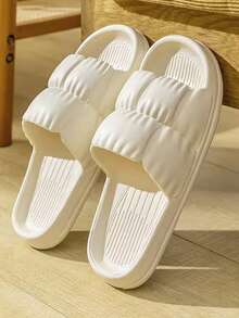 Unisex Indoor Home Bathroom Slippers, Non-Slip, Quick-Drying, Hollow, Soft, Thick-Soled Couple Sandals - Petal Slippers - View 11